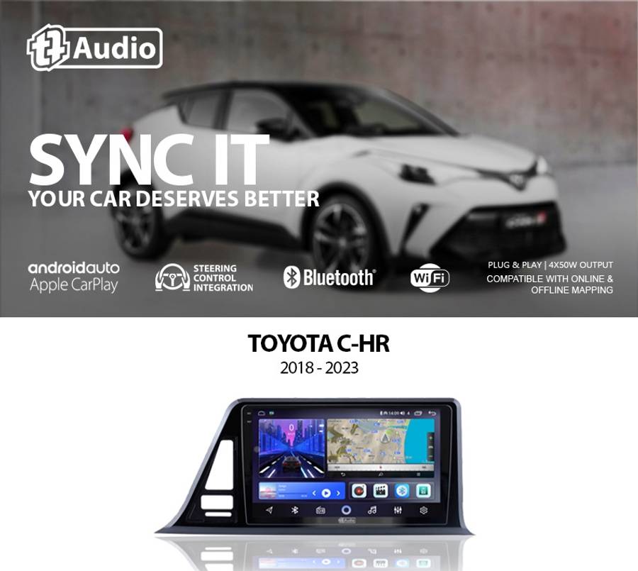 TT Audio 9" replacement radio for TOYOTA C-HR 2018-2024 (CLASS D)