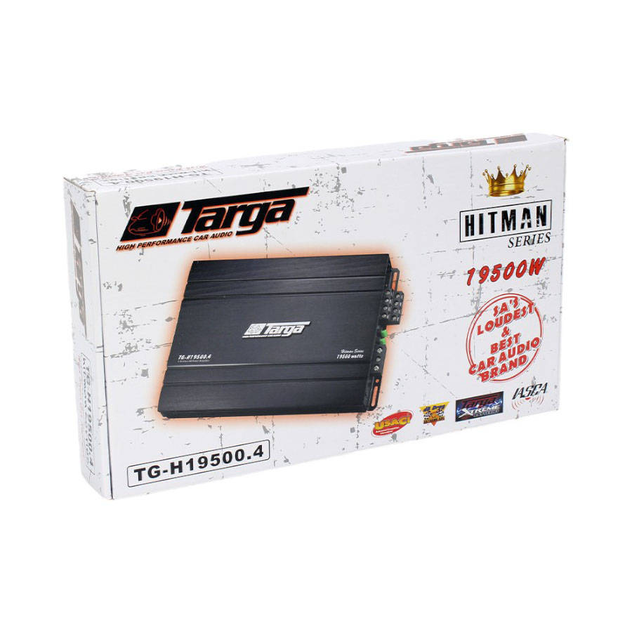 Targa TG-H19500.4 Hitman Series 19500w 100rms x 4channel Amplifier