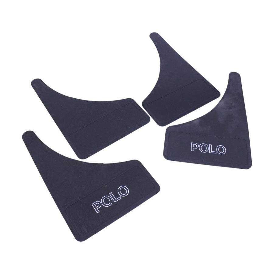 Universal Rubber Mudflaps with POLO Lettering (Set of 4)