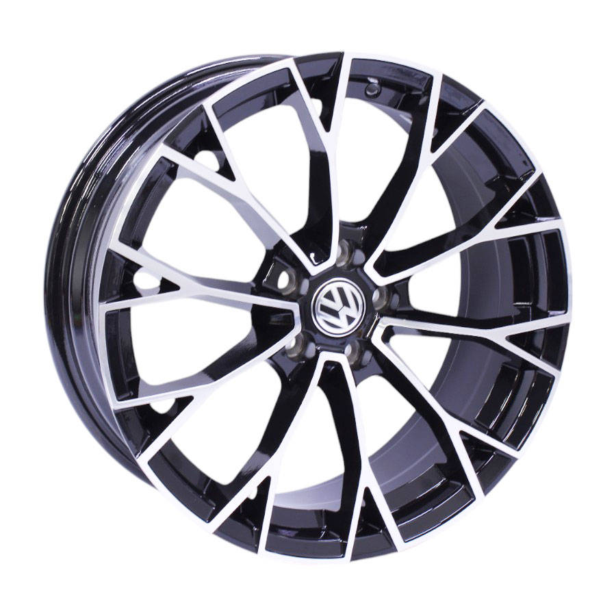 17" QS 686 5/100 Black Machine Face Alloy Wheels
