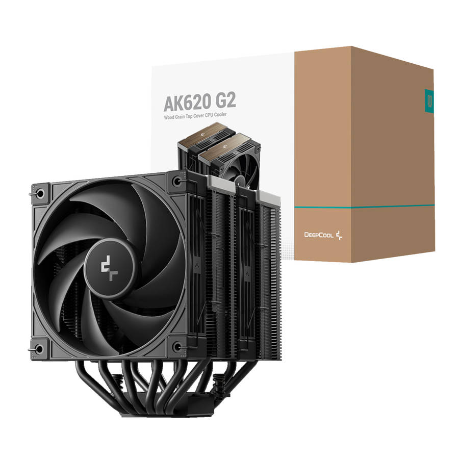 DEEPCOOL - AK620 G2 120mm CPU Air Cooler - Black - DEEPCOOL - AK620 G2 120mm CPU Air Cooler - Black