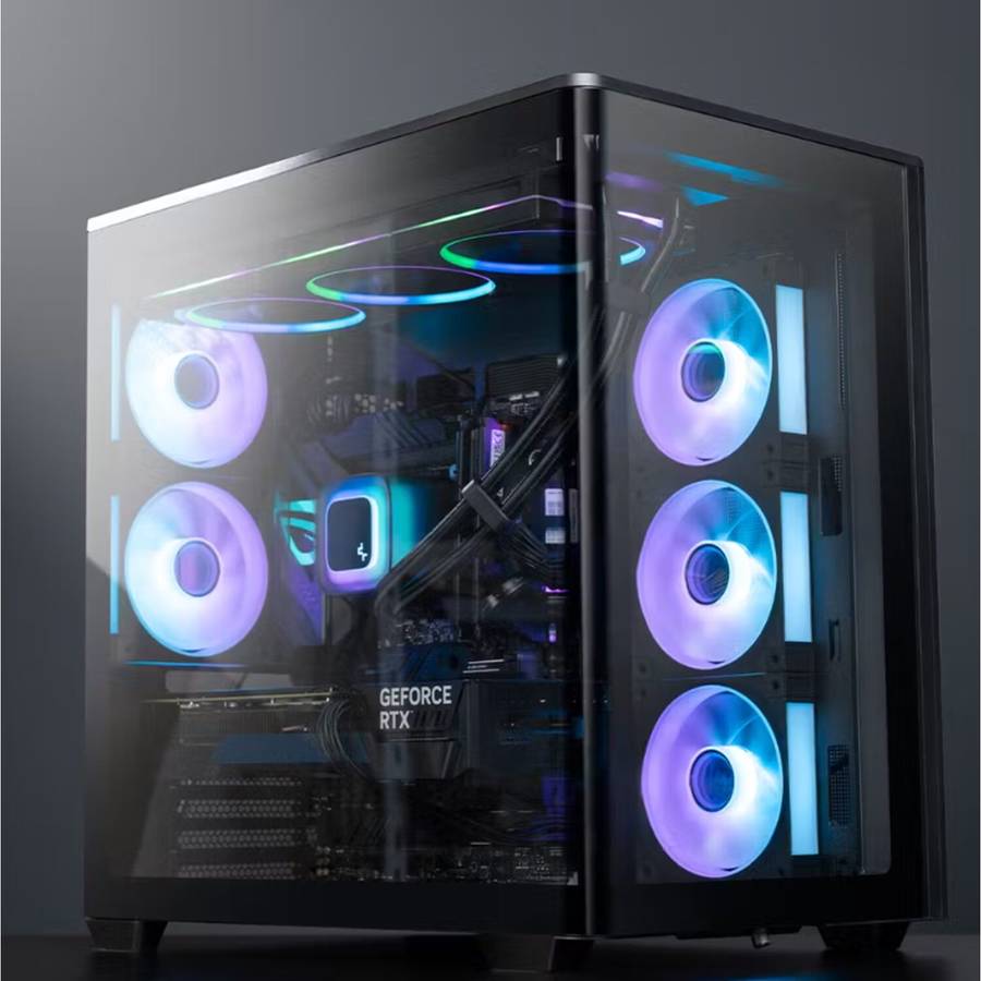 DEEPCOOL - CG590U 5F ATX ARGB Gaming Chassis - Black - DEEPCOOL - CG590U 5F ATX ARGB Gaming Chass...