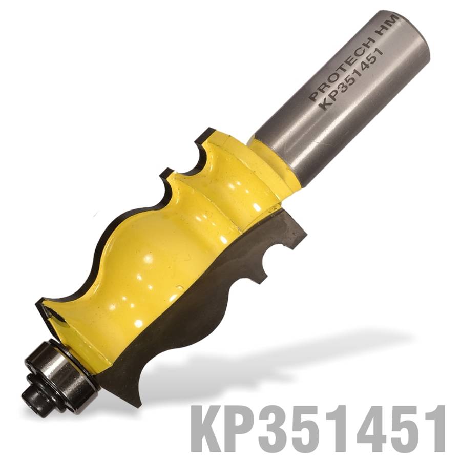 Pro-Tech - Face Mould Bit 1' X 1 11/16' Radius 1/8' 1/2' Shank - Pro-Tech - Face Mould Bit 1' X 1...
