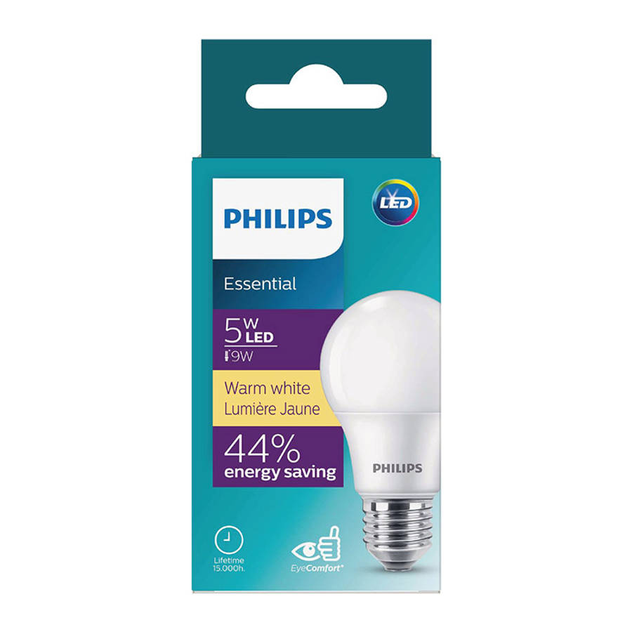 Philips - Globe LED 5W Screw Type Warm White - Philips - Globe LED 5W Screw Type Warm White