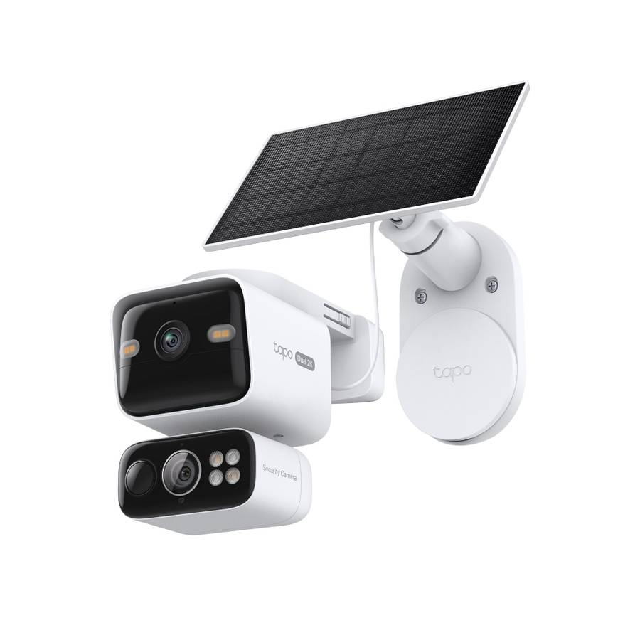 TP-Link TAPO - Tp-Link - TAPO - C645D Kit Solar-Powered 2K 3MP Dual-Lens Pan/Tilt Security Camera...