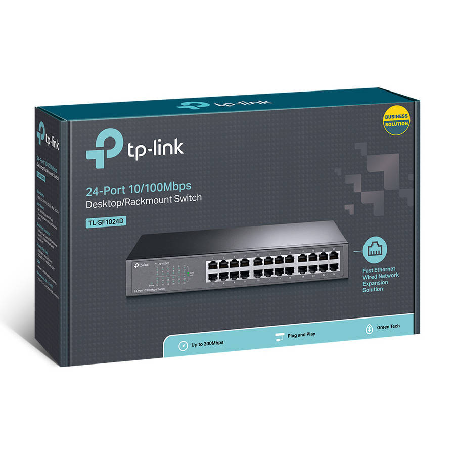Tp-Link - TL-SF1024D 24-port 10/100Mbps Desktop/Rackmount Switch - Tp-Link - TL-SF1024D 24-port 1...