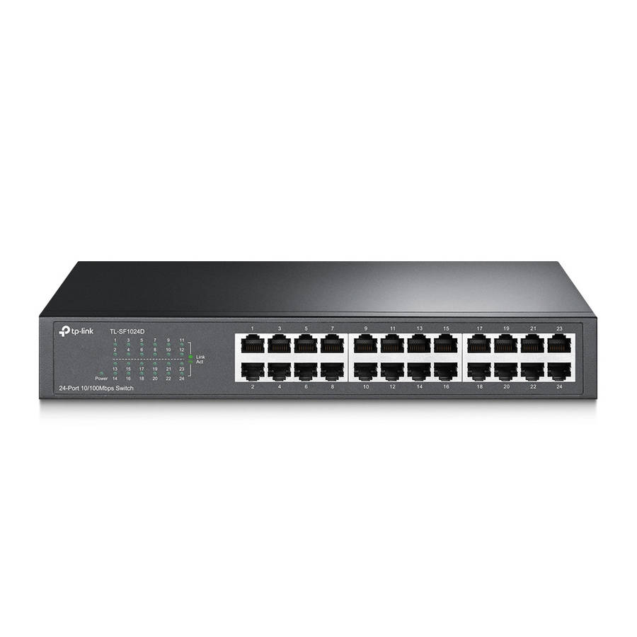 Tp-Link - TL-SF1024D 24-port 10/100Mbps Desktop/Rackmount Switch - Tp-Link - TL-SF1024D 24-port 1...
