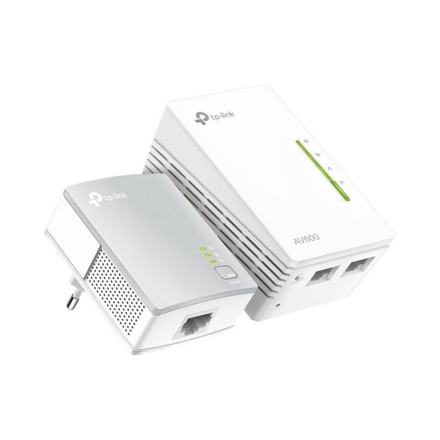 Tp-Link - WPA4221 KIT 300Mbps AV600 Wi-Fi Powerline Extender Starter Kit - Tp-Link - WPA4221 KIT ...