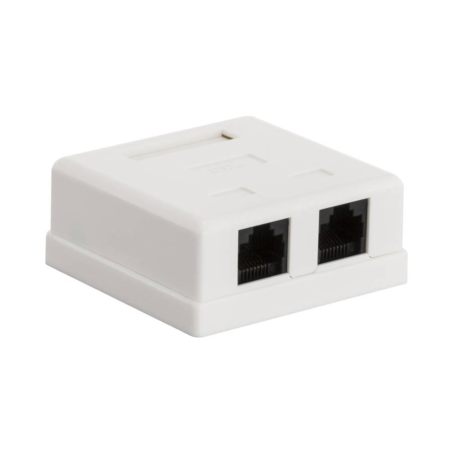 LinkQnet - Double Cat 5 Wall Box - LinkQnet - Double Cat 5 Wall Box