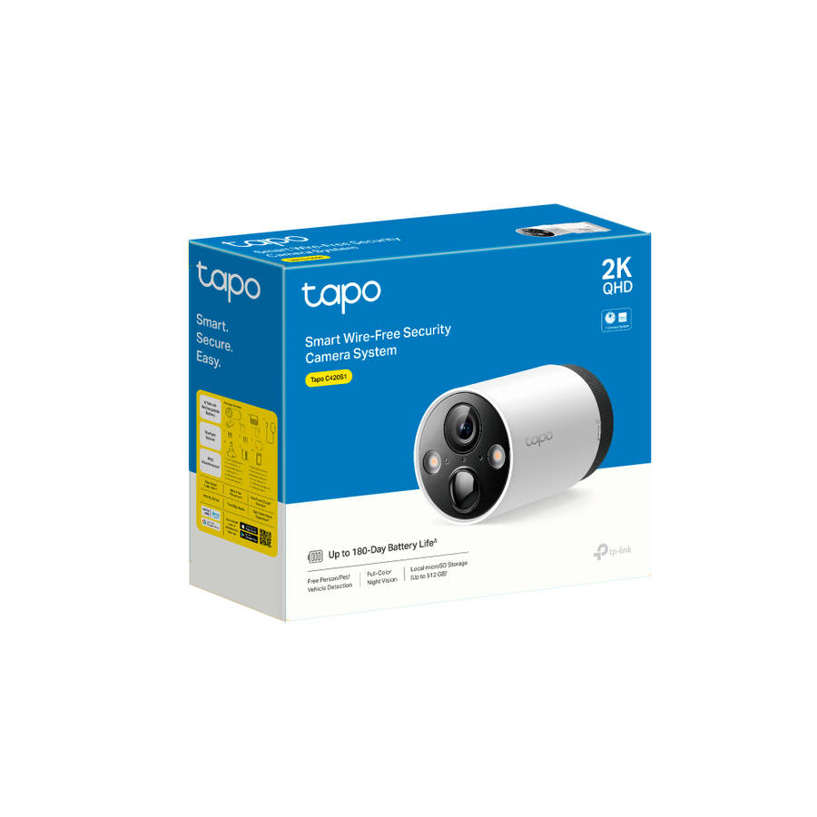 Tp-Link - Tapo C420S1 Wire-Free 2K QHD Security Camera with AI Detection - Tp-Link - Tapo C420S1 ...