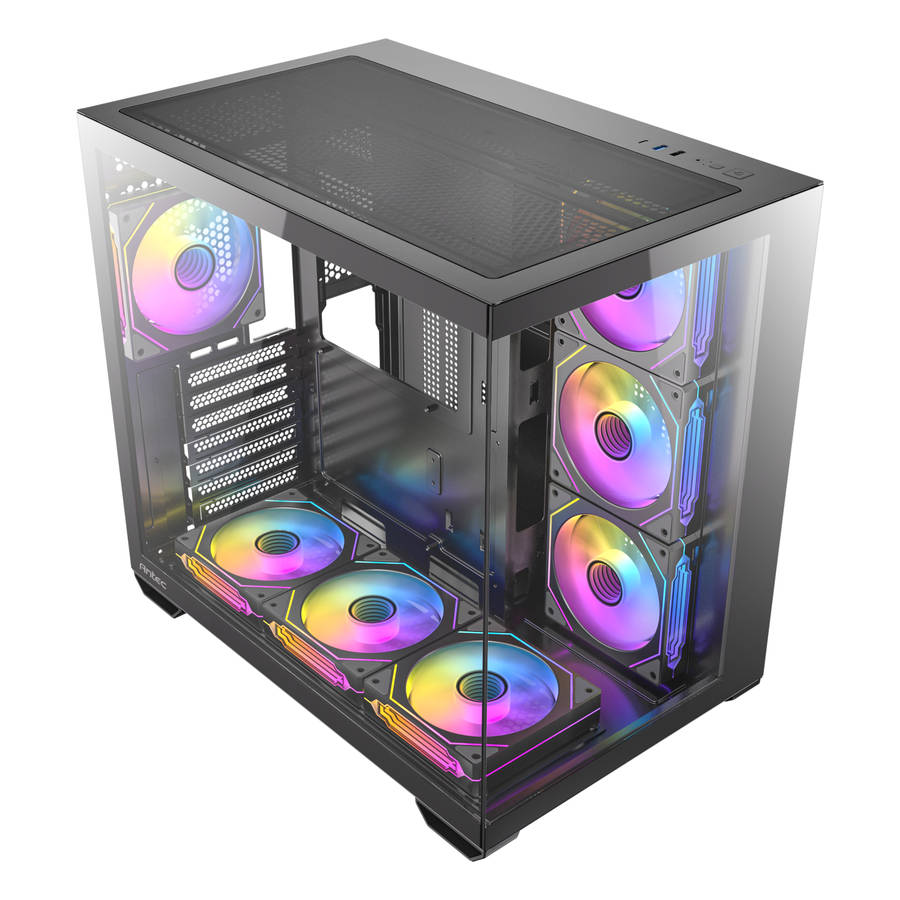 Antec - CX Mirror ARGB ATX Mid-Tower Gaming Chassis - Black - Antec - CX Mirror ARGB ATX Mid-Towe...