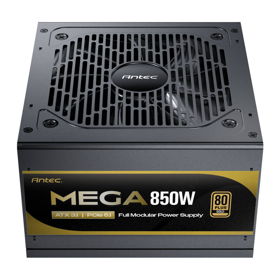 Antec - Mega 850W 80 Plus Gold ATX3.1 PCIe 5.1 Fully Modular Power Supply - Antec - Mega 850W 80 ...