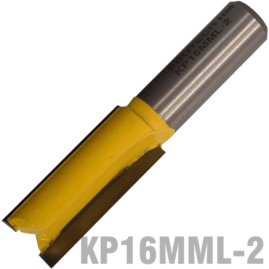 Pro-Tech - Straight Bit 16mm X 38mm Cut 2 Flute Metric 1/2' Shank - Pro-Tech - Straight Bit 16mm ...