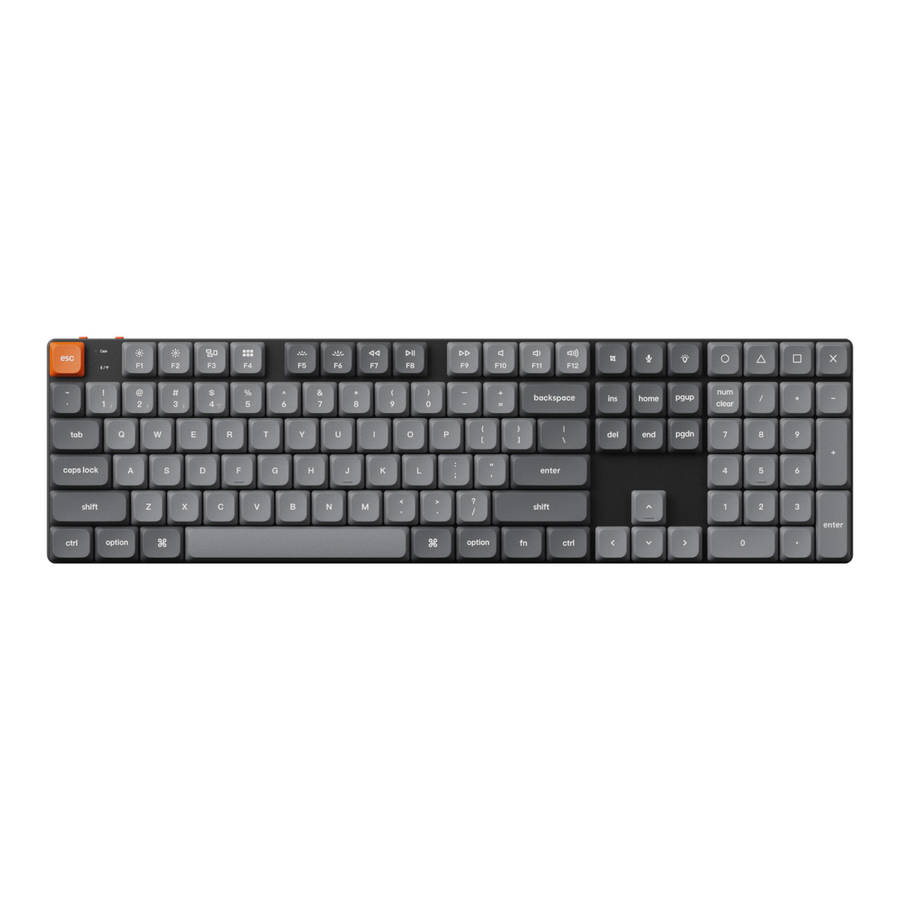 Keychron - K5 Max QMK/VIA Full-sized Wireless Custom Mechanical Keyboard | RED Switches - Keychro...