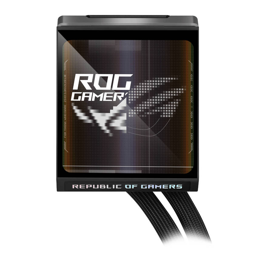 Asus - Rog Strix Lc Iv 360 ARGB LCD Liquid Cooler - Black - Asus - Rog Strix Lc Iv 360 ARGB LCD L...