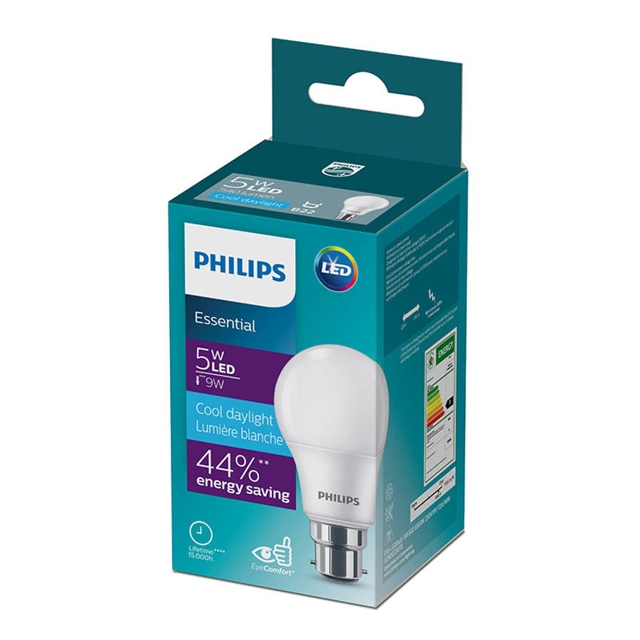 Philips - Globe LED 5W Pin Type Cool Daylight - Philips - Globe LED 5W Pin Type Cool Daylight