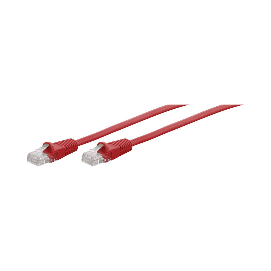 Premium Line - 1M Cat5E Moulded Flylead - Red - Premium Line - 1M Cat5E Moulded Flylead - Red