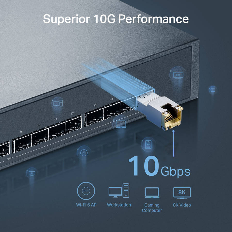 Tp-Link - 10G Base-T RJ45 SFP+ Module - Tp-Link - 10G Base-T RJ45 SFP+ Module