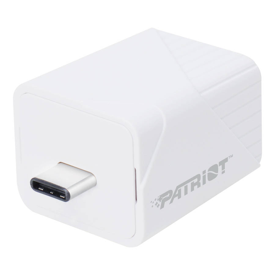 Patriot - iLuxe Cube 256GB Type-C Smart Backup Solution - White - Patriot - iLuxe Cube 256GB Type...