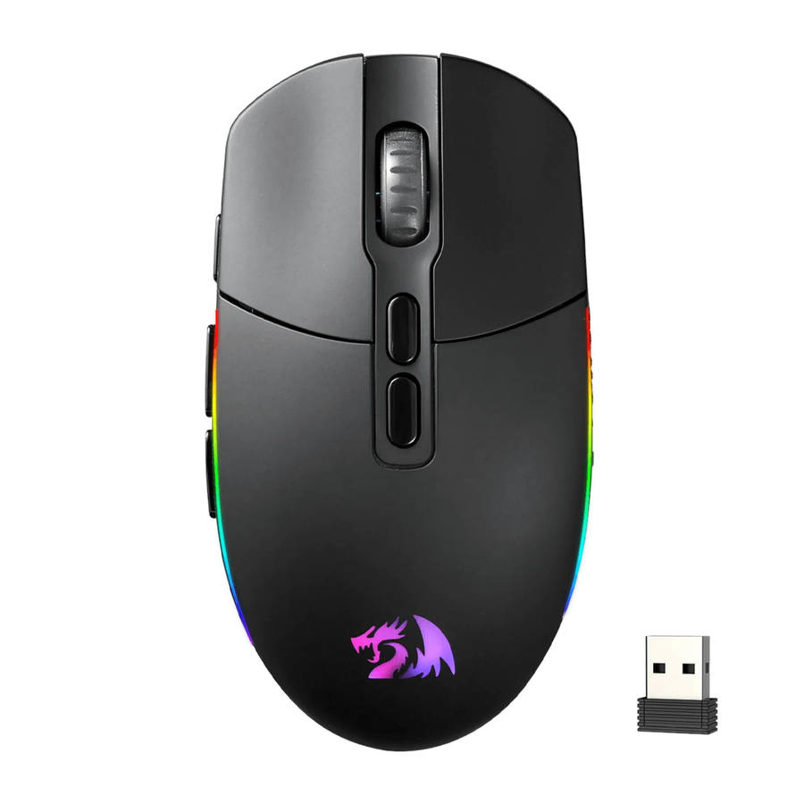 Redragon - M719 Pro Invader 10000DPI 2.4GHz Wireless Gaming Mouse - Black - Redragon - M719 Pro I...