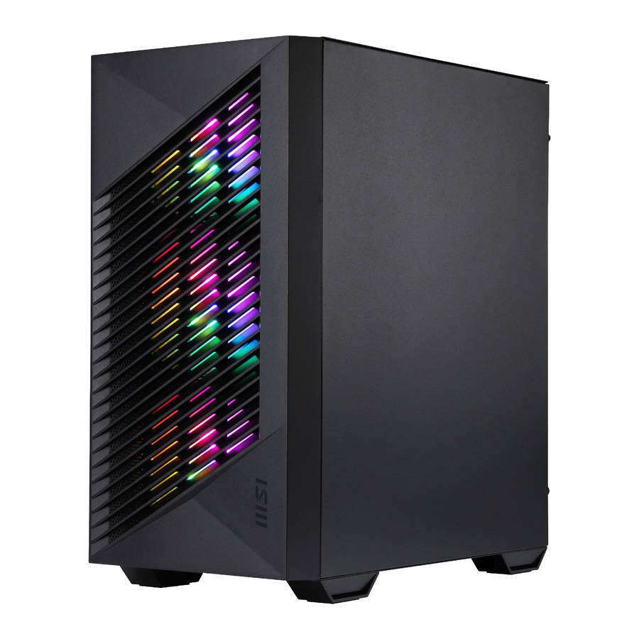 MSI - PRO Forge M050A Micro-ATX Gaming Chassis - Black - MSI - PRO Forge M050A Micro-ATX Gaming C...