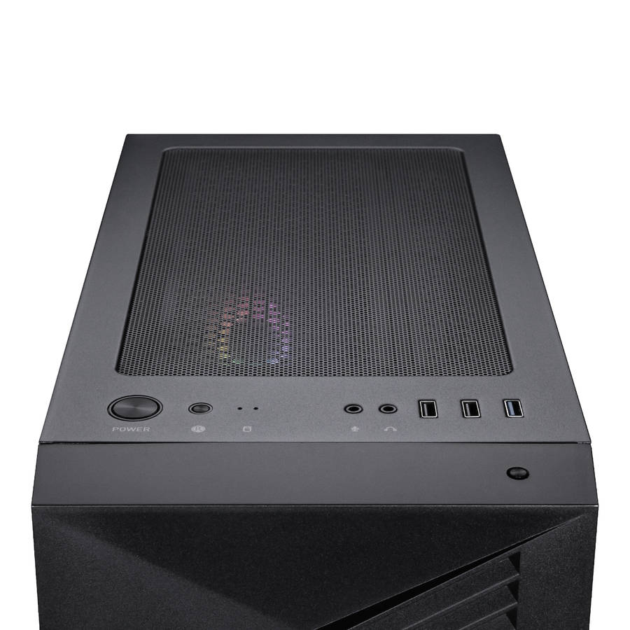 MSI - PRO Forge M050A Micro-ATX Gaming Chassis - Black - MSI - PRO Forge M050A Micro-ATX Gaming C...