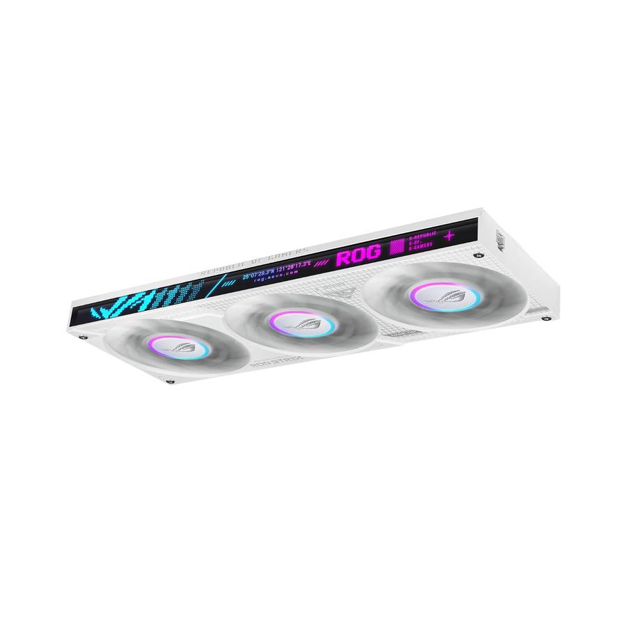Asus - ROG Strix LC IV 360 ARGB LCD White Edition - Asus - ROG Strix LC IV 360 ARGB LCD White Edi...
