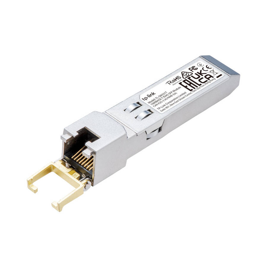 Tp-Link - SM331T 1000Base-T RJ45 SFP Module 100m Cat5e UTP Reach, Low Power - Tp-Link - SM331T 10...