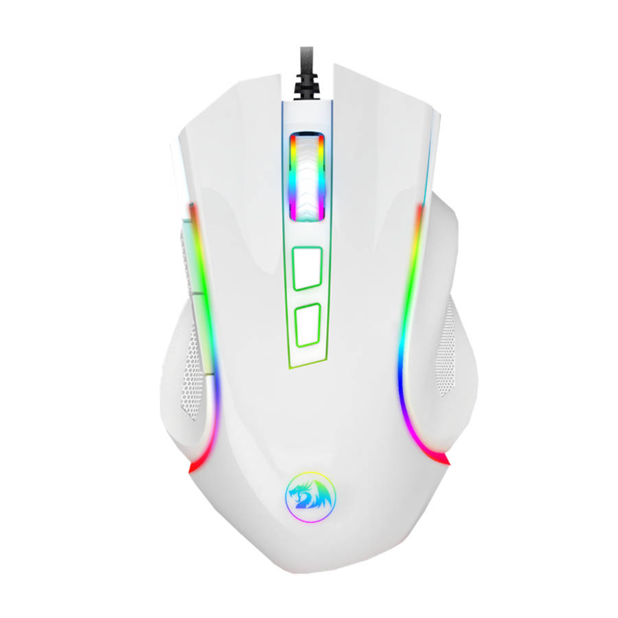 Redragon - Griffin 7200DPI Gaming Mouse - White - Redragon - Griffin 7200DPI Gaming Mouse - White