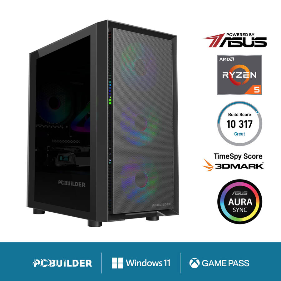 PCBuilder - Ryzen 5 5600XT Pathfinder Windows 11 Gaming PC - PCBuilder - Ryzen 5 5600XT Pathfinde...
