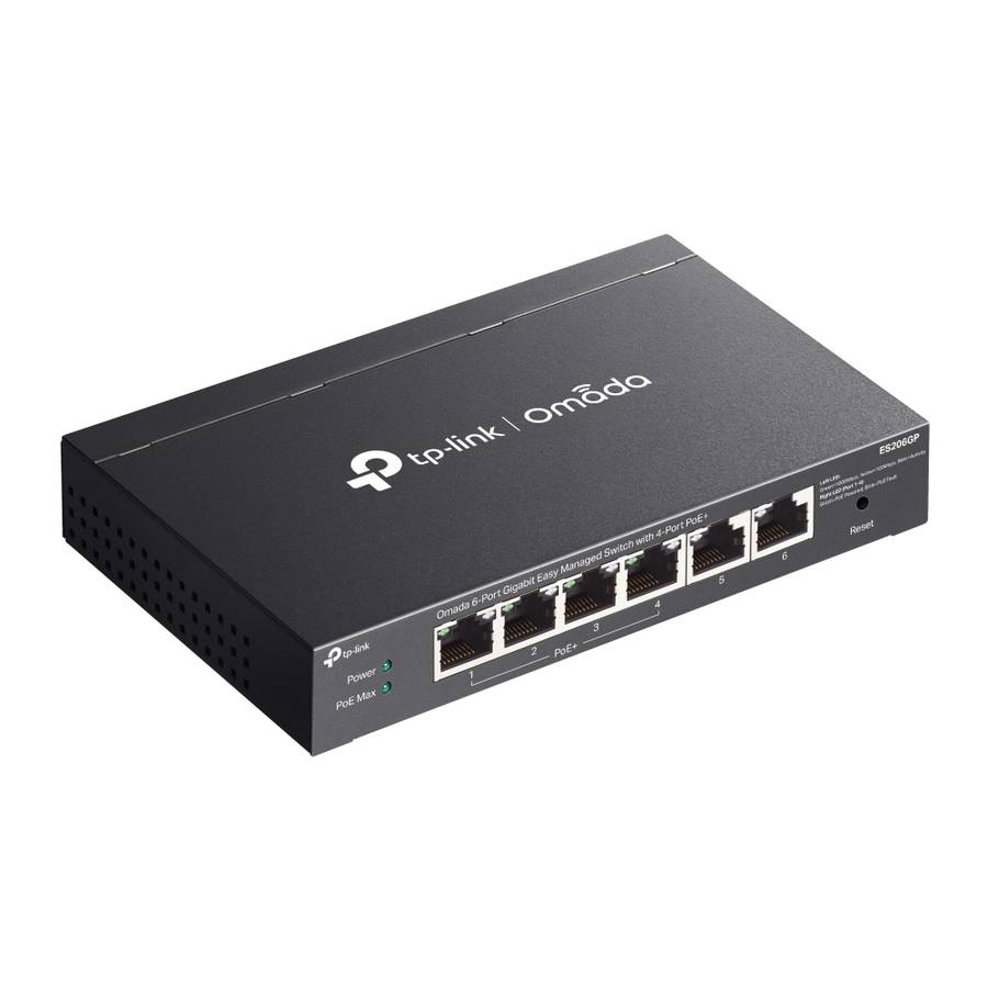 Tp-Link - Omada 6P 1Gb Managed 4P PoE Switch - Tp-Link - Omada 6P 1Gb Managed 4P PoE Switch