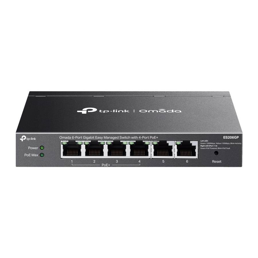 Tp-Link - Omada 6P 1Gb Managed 4P PoE Switch - Tp-Link - Omada 6P 1Gb Managed 4P PoE Switch