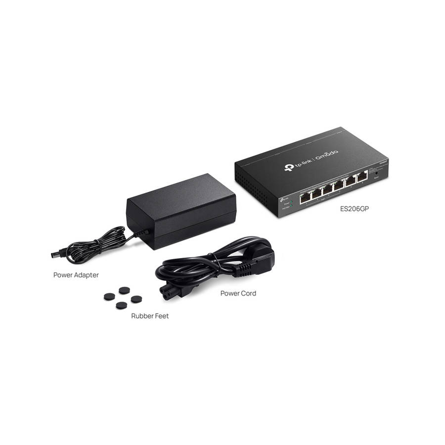 Tp-Link - Omada 6P 1Gb Managed 4P PoE Switch - Tp-Link - Omada 6P 1Gb Managed 4P PoE Switch