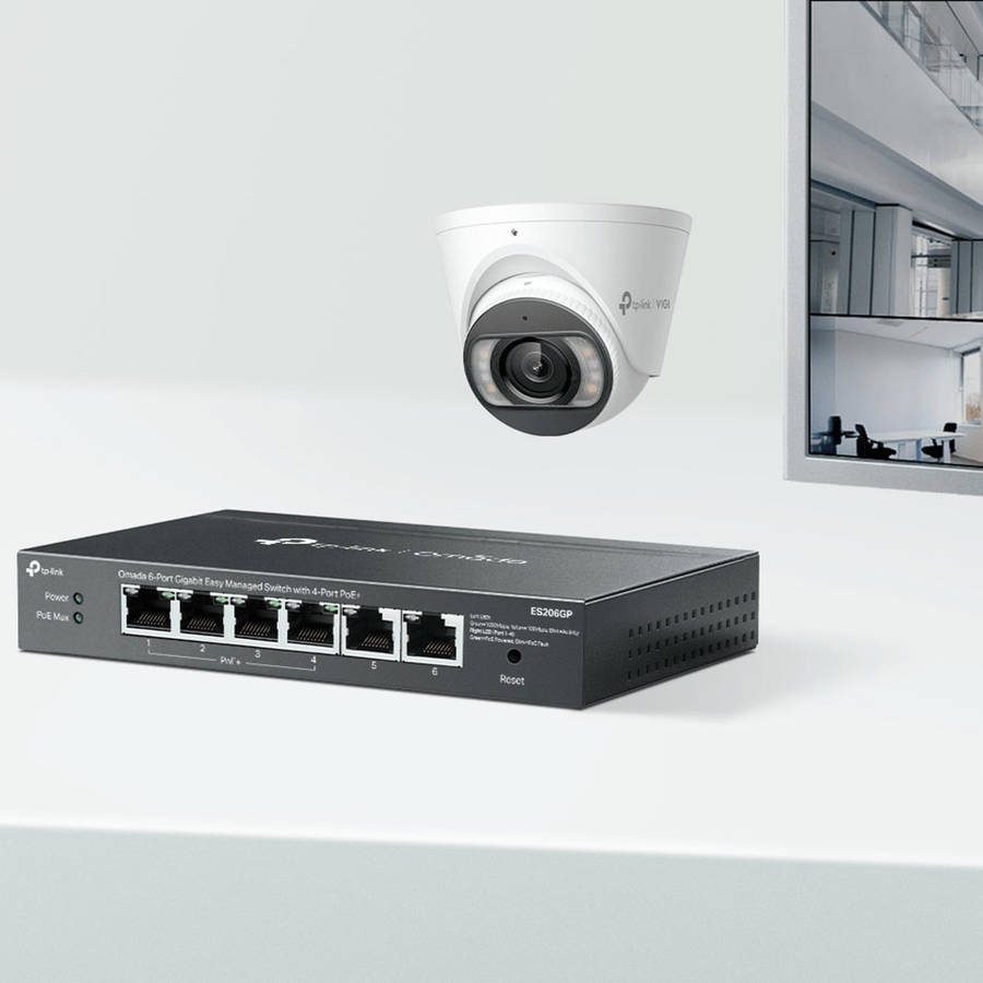 Tp-Link - Omada 6P 1Gb Managed 4P PoE Switch - Tp-Link - Omada 6P 1Gb Managed 4P PoE Switch