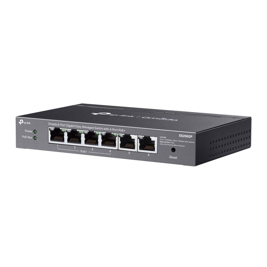 Tp-Link - Omada 6P 1Gb Managed 4P PoE Switch - Tp-Link - Omada 6P 1Gb Managed 4P PoE Switch