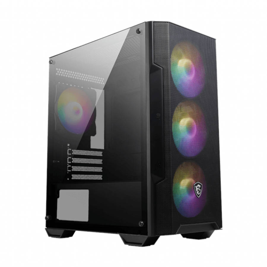 MSI - MAG Forge M100A m-ATX ARGB Gaming Chassis - MSI - MAG Forge M100A m-ATX ARGB Gaming Chassis