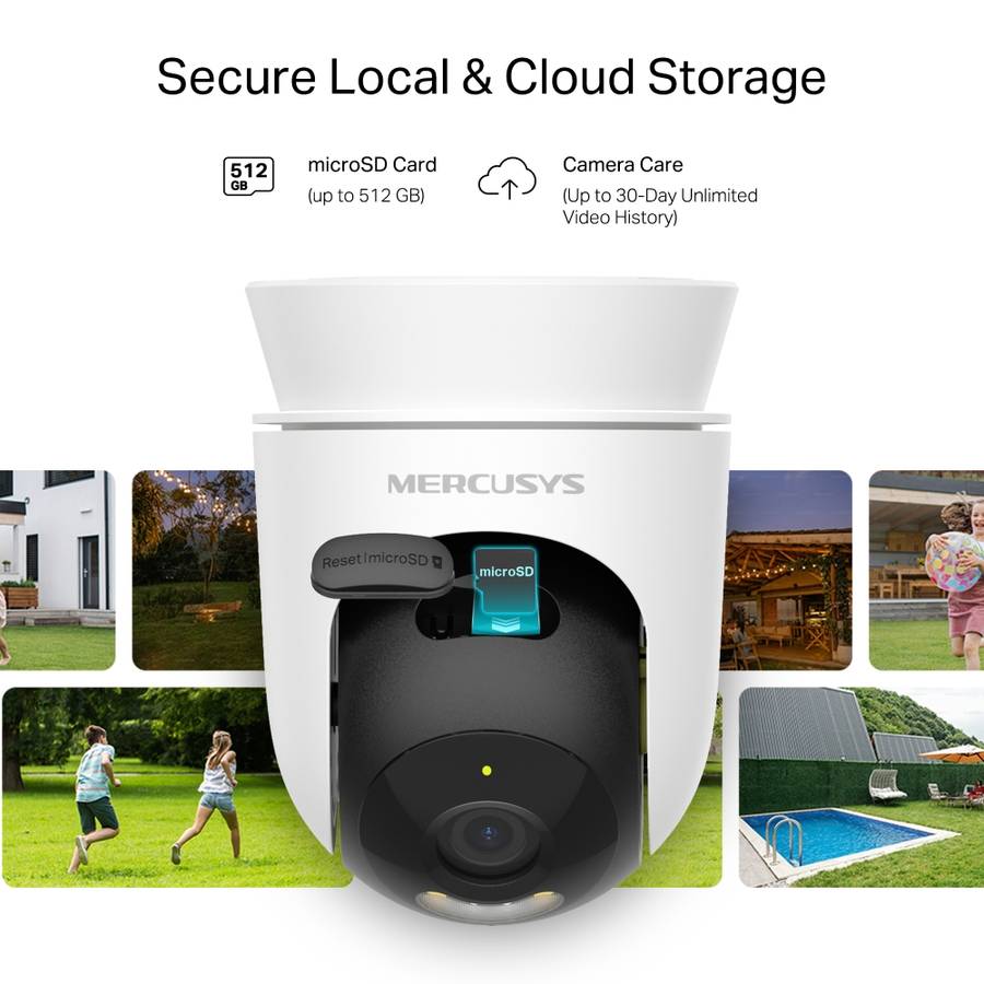 Mercusys - 2K 3MP Pan Tilt WiFi Camera - Mercusys - 2K 3MP Pan Tilt WiFi Camera