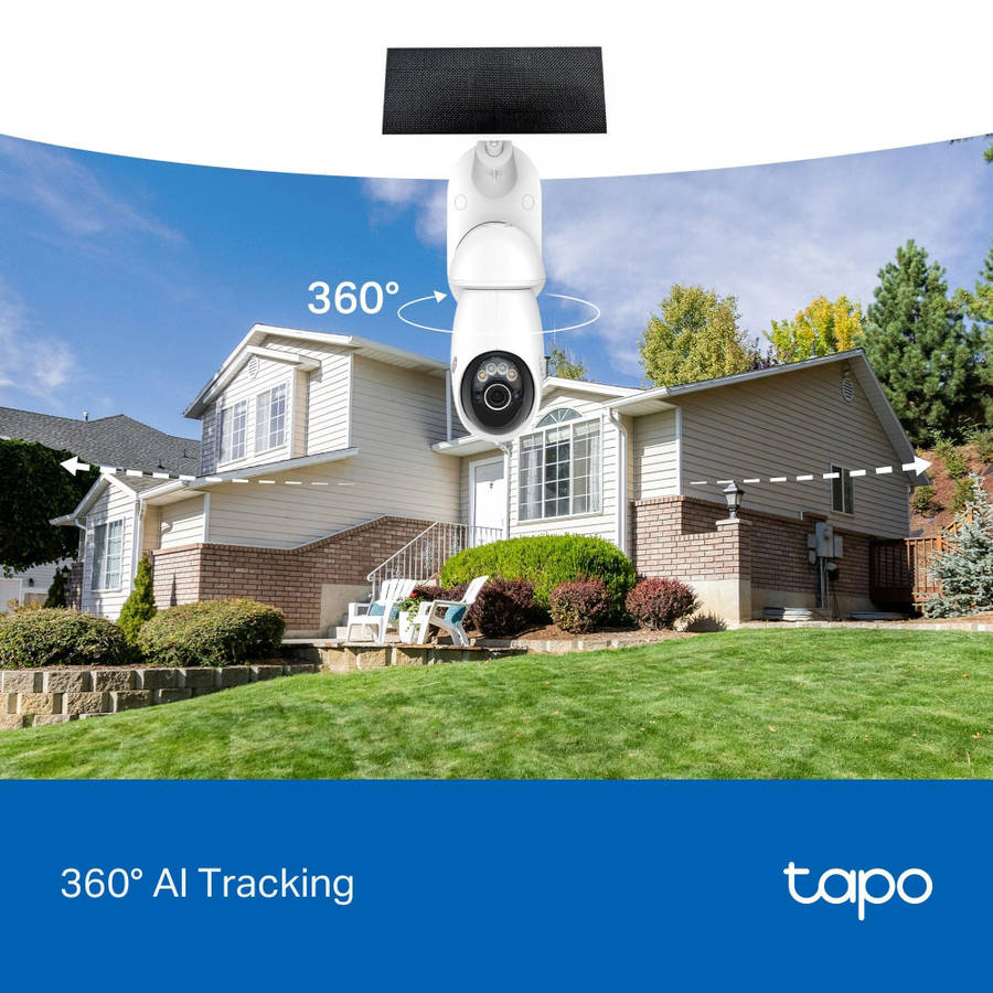 Tp-Link - Tapo C660 KIT 4K Solar-Powered Pan/Tilt Security Camera Kit - Tp-Link - Tapo C660 KIT 4...