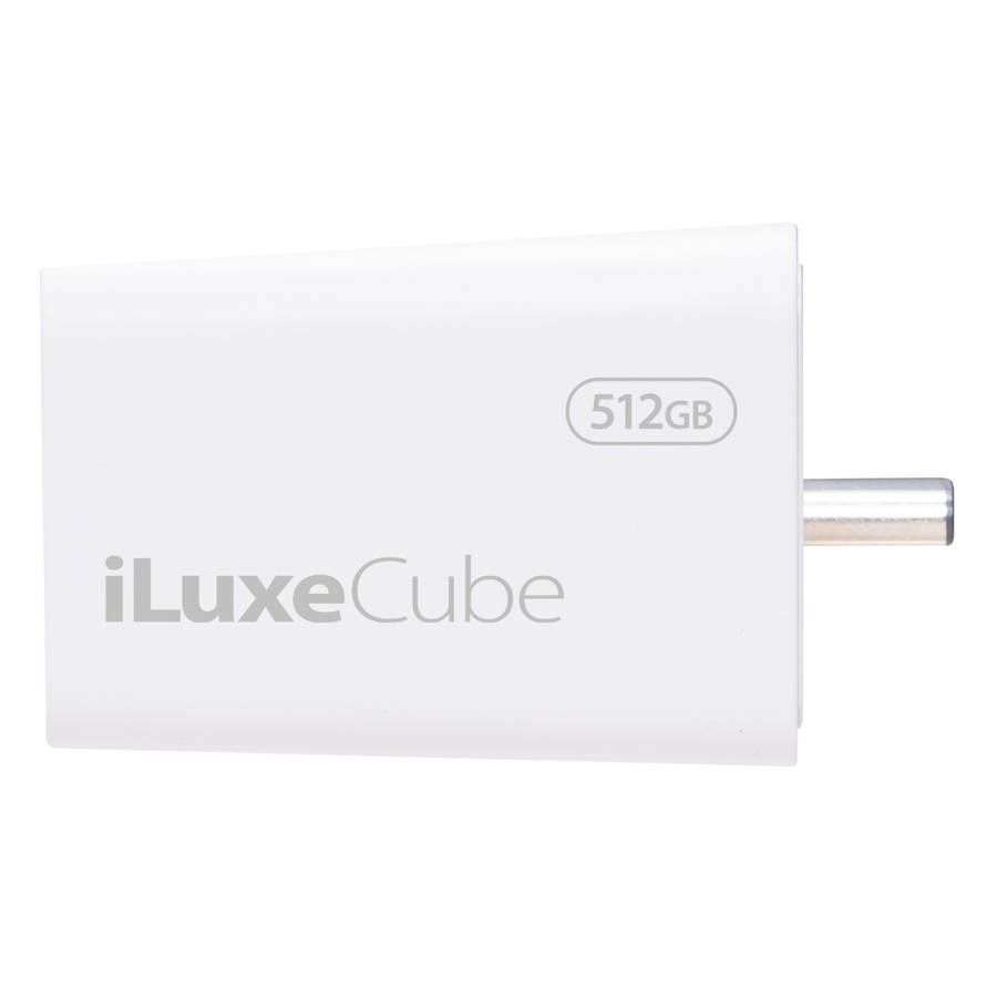 Patriot - iLuxe Cube 512GB Type-C Smart Backup Solution - White - Patriot - iLuxe Cube 512GB Type...