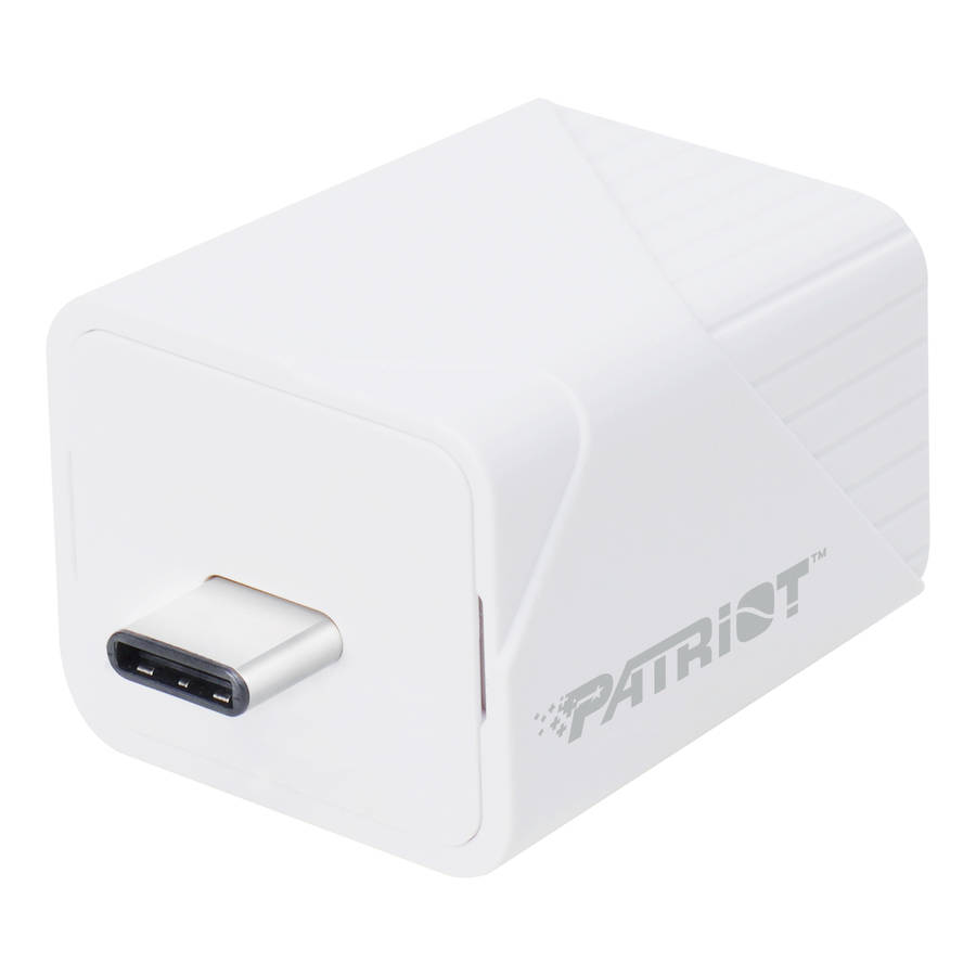 Patriot - iLuxe Cube 512GB Type-C Smart Backup Solution - White - Patriot - iLuxe Cube 512GB Type...