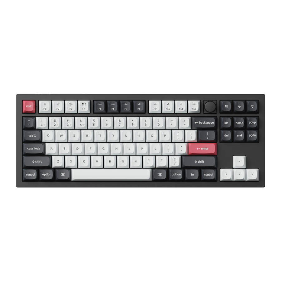 Keychron - Q3 HE QMK 80% Wireless Custom Mechanical Keyboard (Nebula Switch)  Carbon Black - K...
