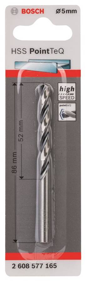 Bosch - Metal Drill Bit HSS Pointteq - 5.0mm - Bosch - Metal Drill Bit HSS Pointteq - 5.0mm