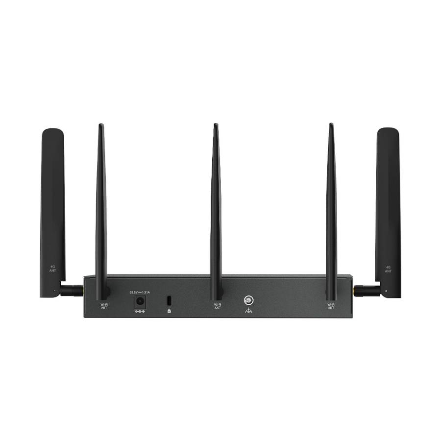 Tp-Link - Omada Er706Wp-4G 4G+ Cat6 Ax3000 Gigabit Vpn Gateway With 4-Port Poe+ - Tp-Link - Omada...