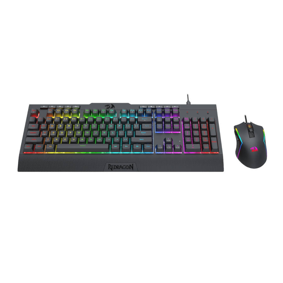 Redragon - S151 Gaming Keyboard and Mouse Combo-Black - Redragon - S151 Gaming Keyboard and Mouse...
