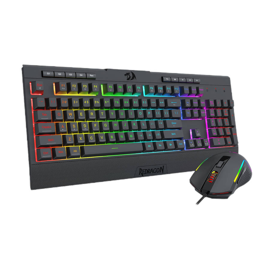 Redragon - S151 Gaming Keyboard and Mouse Combo-Black - Redragon - S151 Gaming Keyboard and Mouse...
