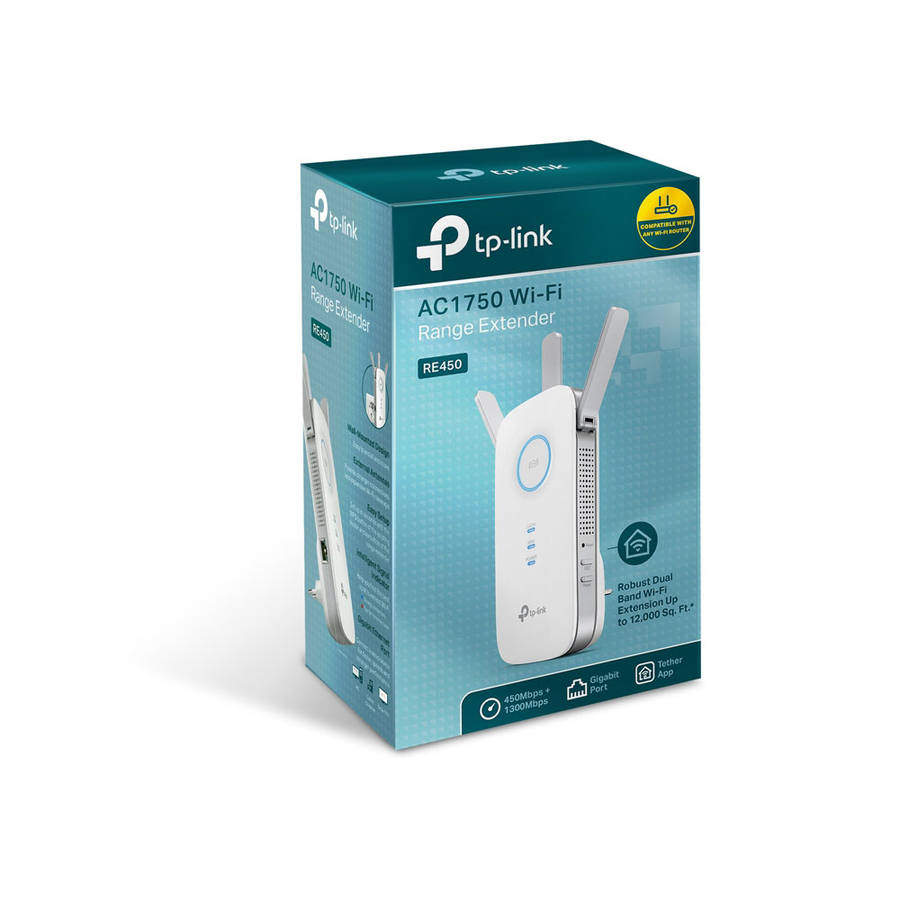 Tp-Link - RE450 AC1750 Wi-Fi Range Extender - Tp-Link - RE450 AC1750 Wi-Fi Range Extender