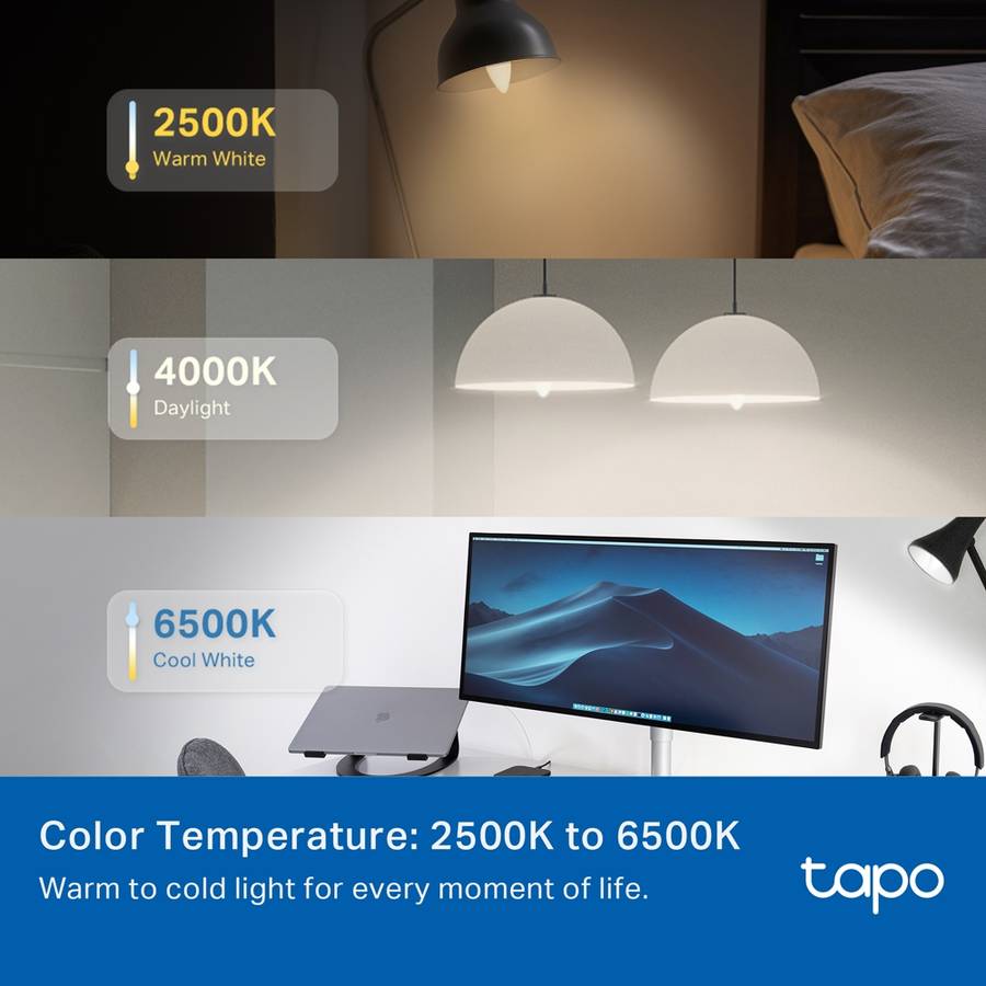 TP-Link TAPO - Tp-Link - TAPO - L430C E14 Smart Wi-Fi Light Bulb (4-Pack) - TP-Link TAPO - Tp-Lin...