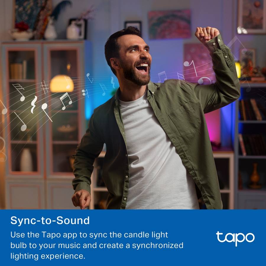 TP-Link TAPO - Tp-Link - TAPO - L430C E14 Smart Wi-Fi Light Bulb (4-Pack) - TP-Link TAPO - Tp-Lin...