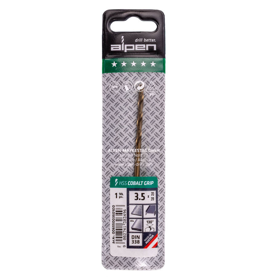 Alpen - Hss Cobalt Grip 3.5 Plw - Alpen - Hss Cobalt Grip 3.5 Plw