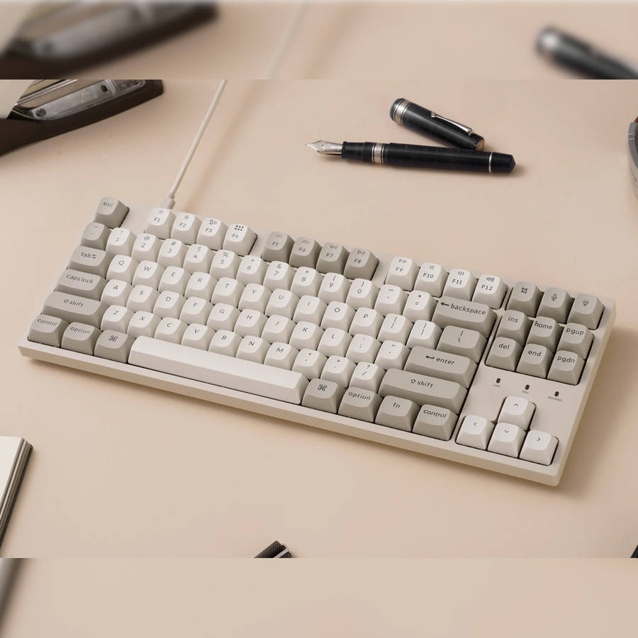 Keychron - C1 Pro 8K 80% Super Red Hot-swappable RGB Wired Mechanical Keyboard - Keychron - C1 Pr...